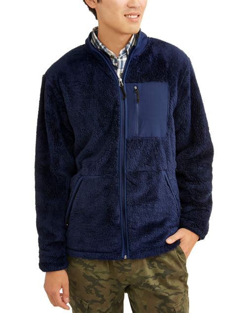 fleece jacket men's walmart